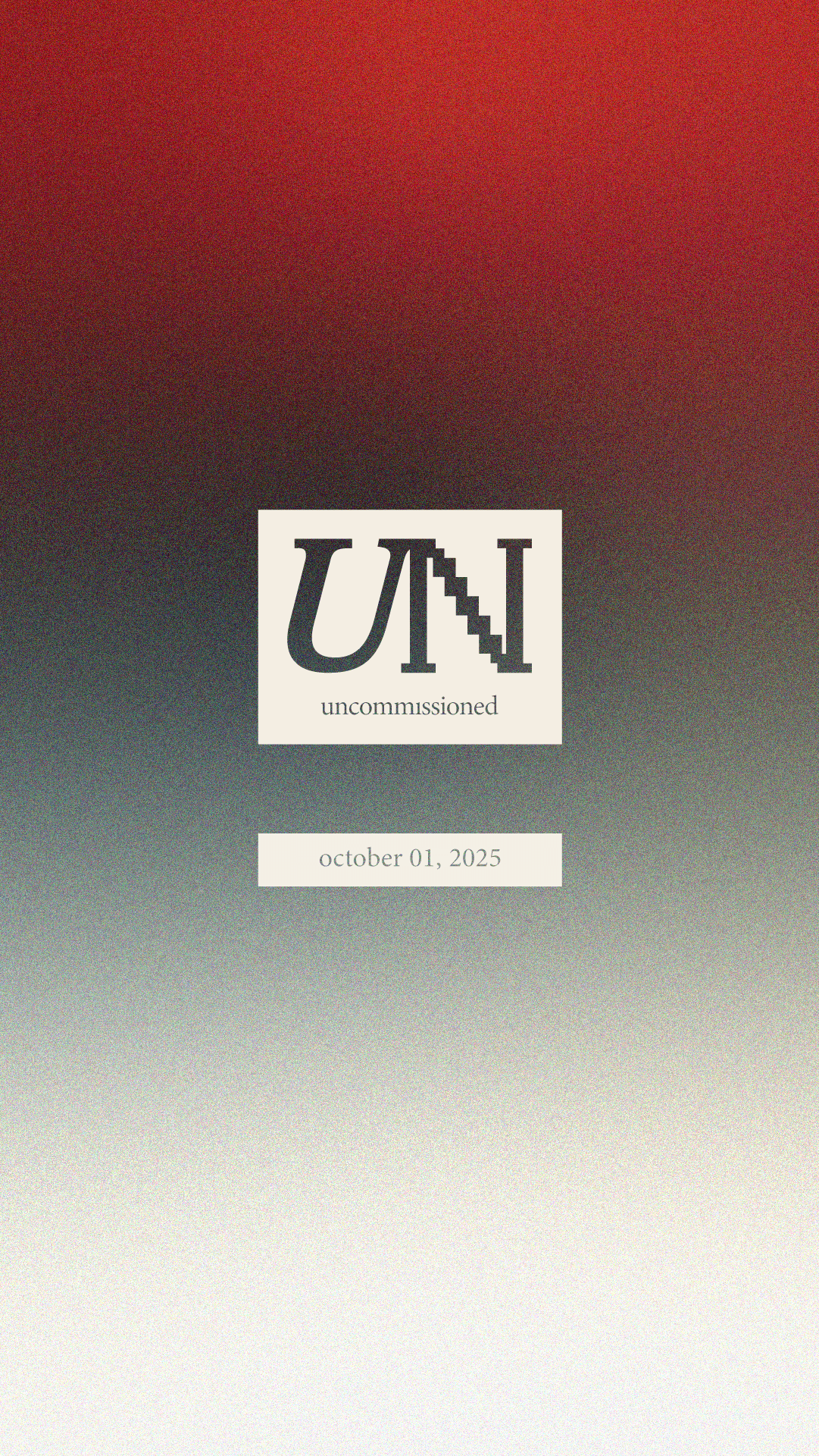 uncommissioned: ed. 1 / playground of the invisible